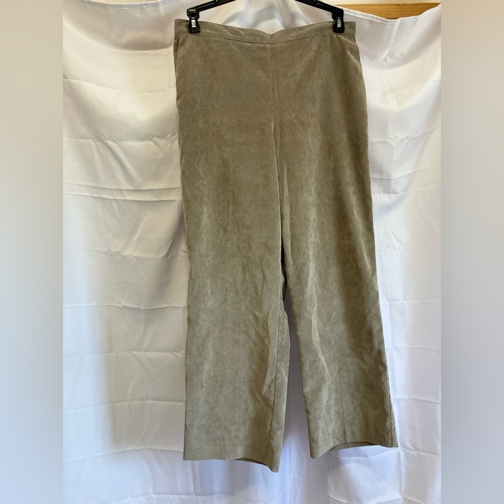 Alfred Dunner Tan Corduroy Trousers